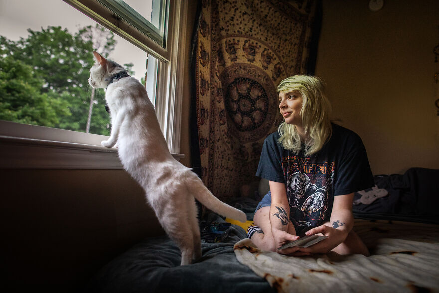 Bandit, Age 25 They/Them (And Bacon The Kitty)
