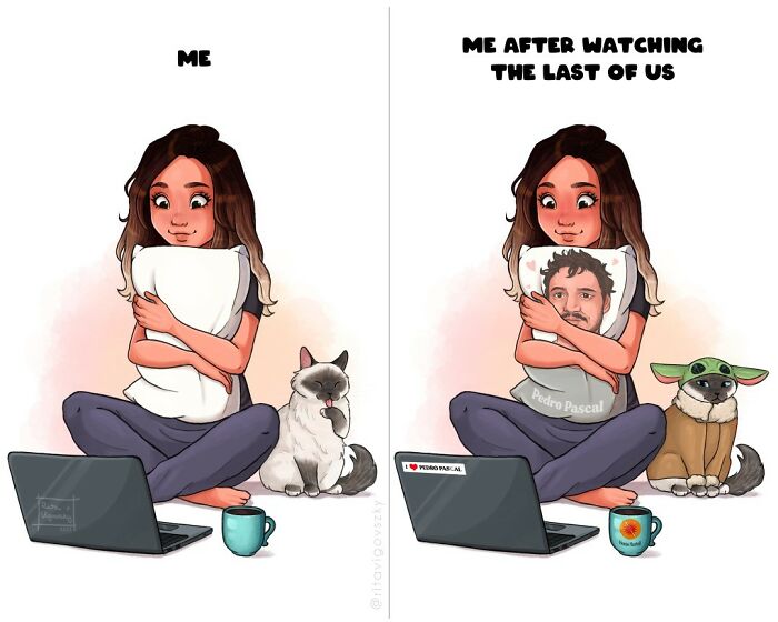 Artist Illustrates Everyday Life With A Cat In These New Relatable Comics
