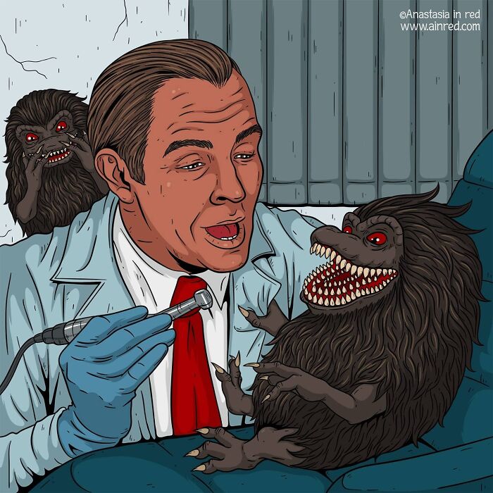 Critters & Dr. Alan Feinstone, The Dentist (1996)