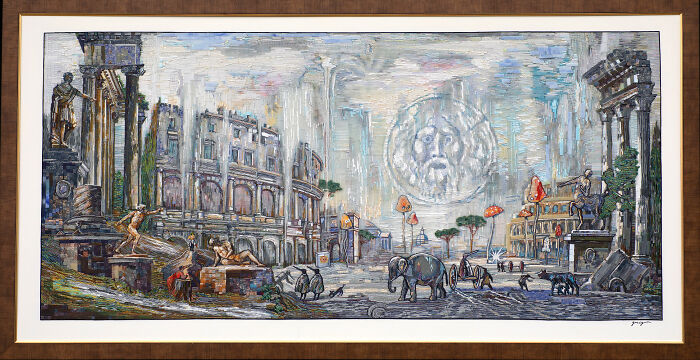 To Make The Paintings “Alive” I Cover Them With Glass Beads (17 Pics) To Make The Paintings “Alive” I Cover Them With Glass Beads (17 Pics)