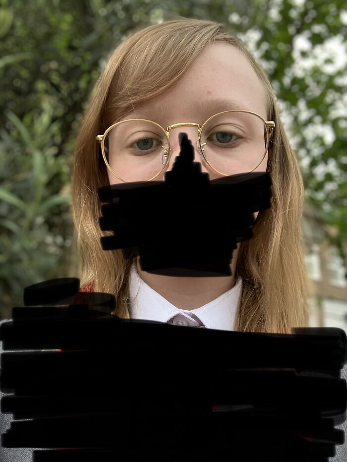 Let’s Disregard Privacy Here. Cloths Are Scribbled Cause In School Uniform. Also Big Favour What Colour I My Hair Cause I Have No Freaking Idea And Ppl Keep Telling Me Diff Things