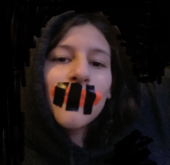 Me Being Weird. Already Had The Mouth Covered Lol