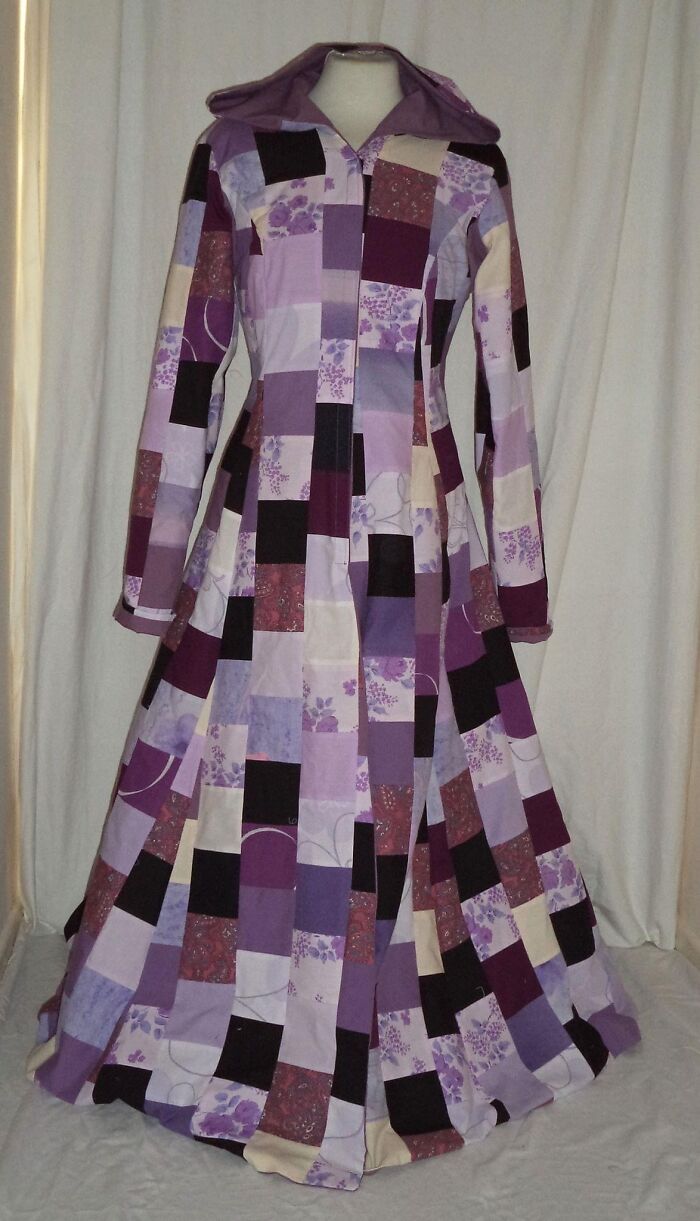I Make Patchwork Coats From Recycled Fabrics (9 Pics)