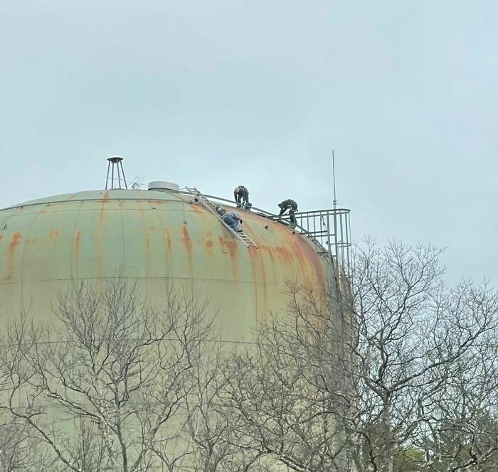 When There’s No Lift On Earth That Will Get You There And The Scaffold Is Too Expensive