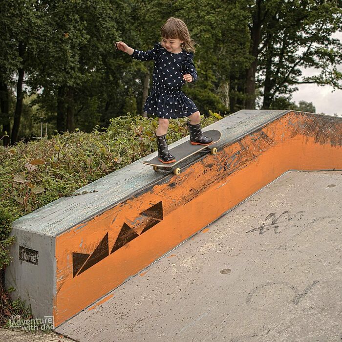While Alix Is Learning Some New Skateboarding Tricks, I'm Learning Some New Photoshop Tricks