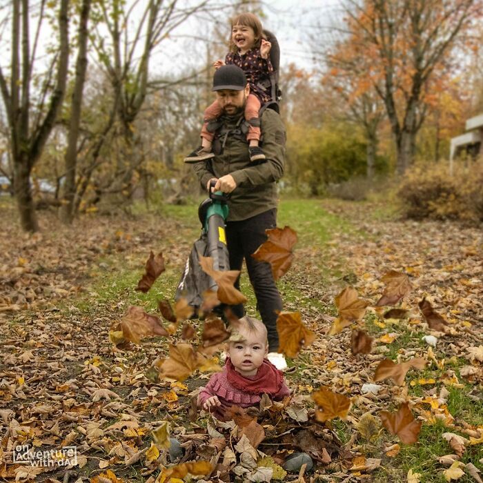 Autumn Is Definitely In Our Top 4 Of Favourite Seasons! We Were Playing Hide And Seek And Aster Found A Great Hiding Spot In The Leafs. Unfortunately Dad Cheated By Using His Leaf Blower To Find Her