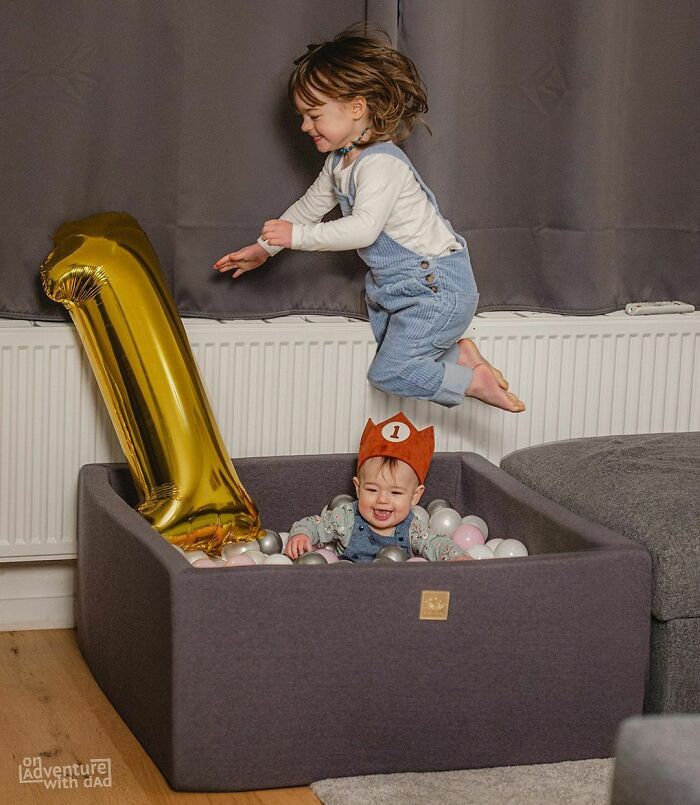 It’s Aster’s Birthday Today! Our Little Girl Turned One! Of Course We Had To Celebrate With A Fun Little Party. We Got Her Her Own Ball Pit As Her Birthday Present And Of Course Her Big Sister Had To Join In On All The Fun