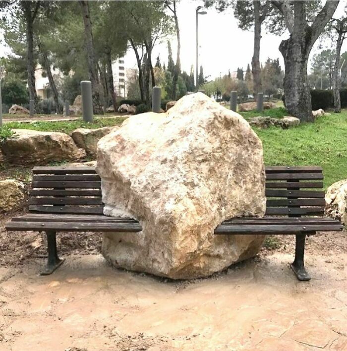 Sculpture Bench. Located In Jerusalem