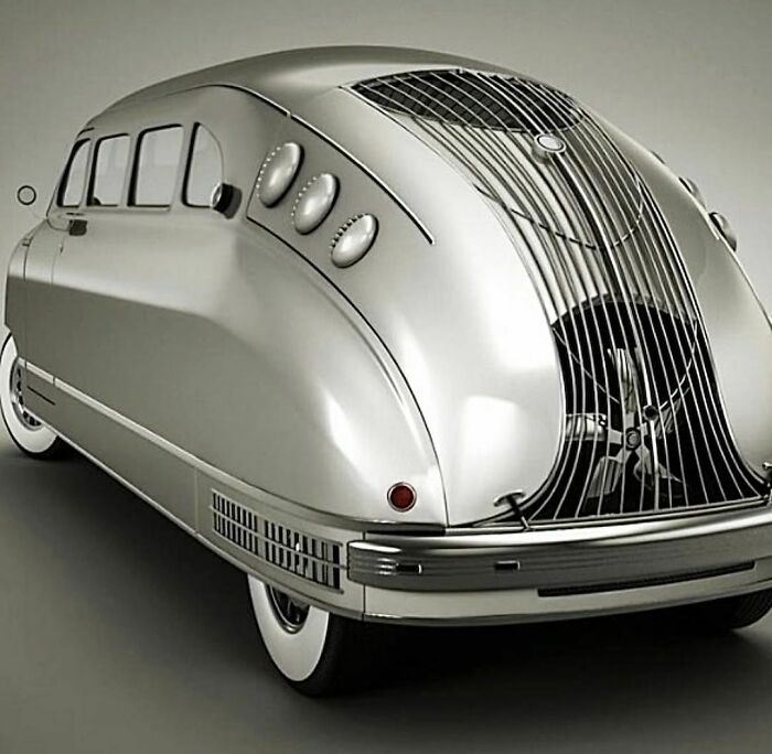 Streamlined Design At Some Of Its Best. 1936 Stout Scarab Van