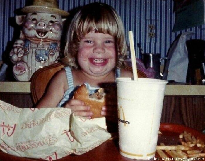 "My Cousin Eating Mcdonalds In 1979"⁠