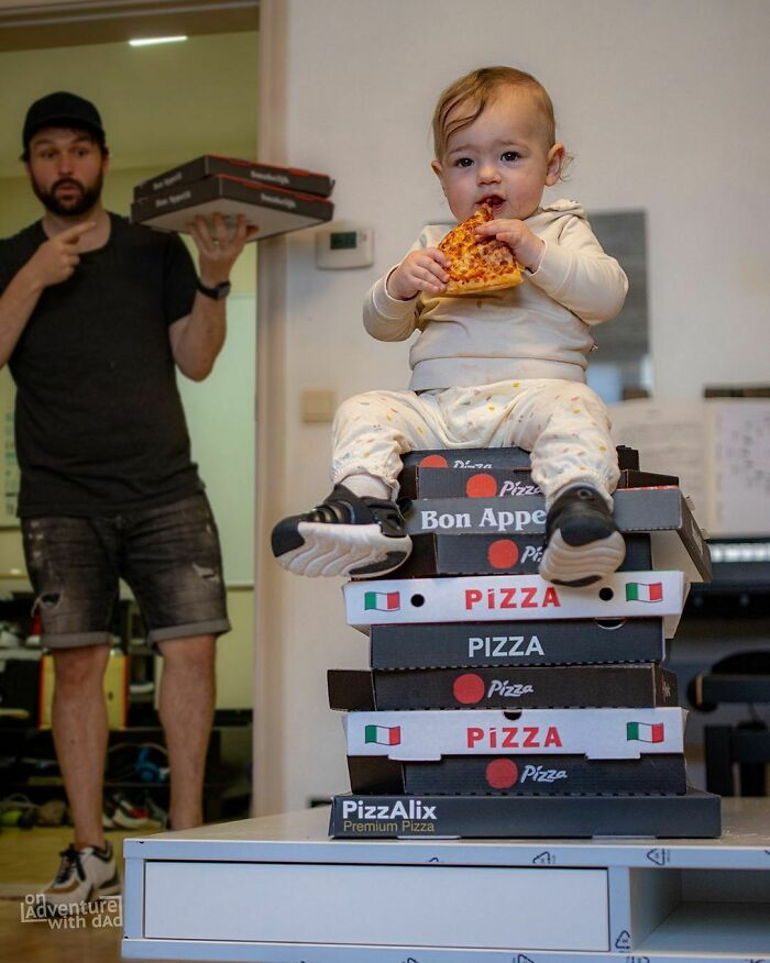 Aster Didn’t Like Her Vegetables Today So She Decided To Order A Couple Of Pizzas. Dad Is Paying Anyways 🙄