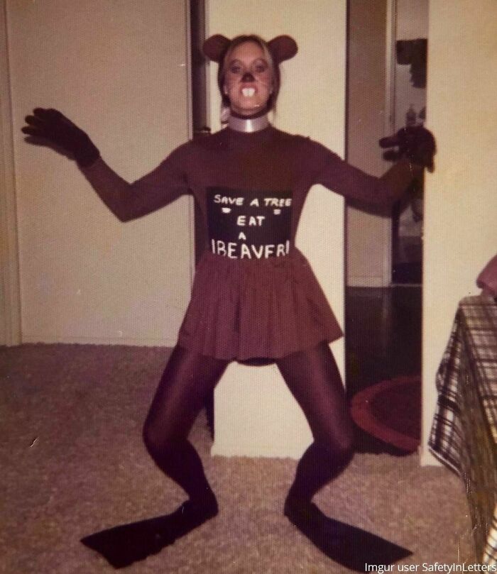 "My Mom’s 1976 Halloween Costume Sure Was Classy."⁠