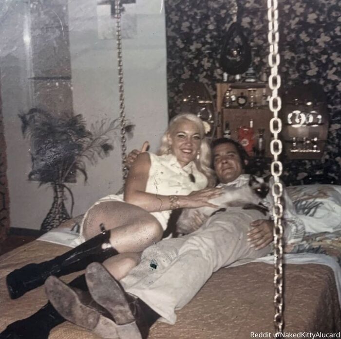 "My Mom's Bed Hung From Chains, And She Had A Mini Bar For A Headboard. 1972."⁠