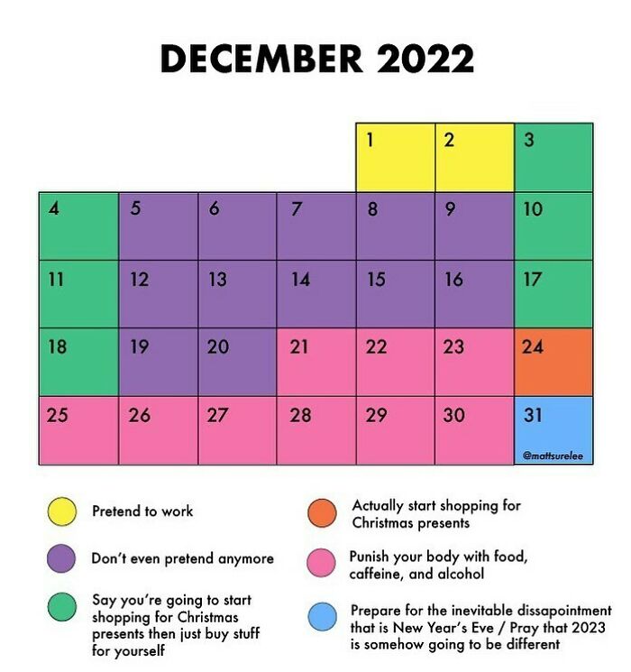 December Is Here, Please Update Your Calendars