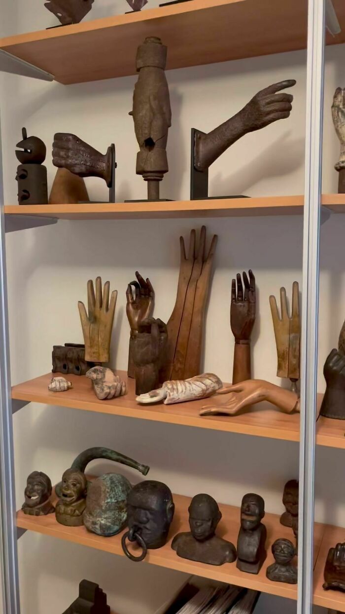 Working On Book On Antique Hands Using My Collection And Pieces From Fellow Collectors