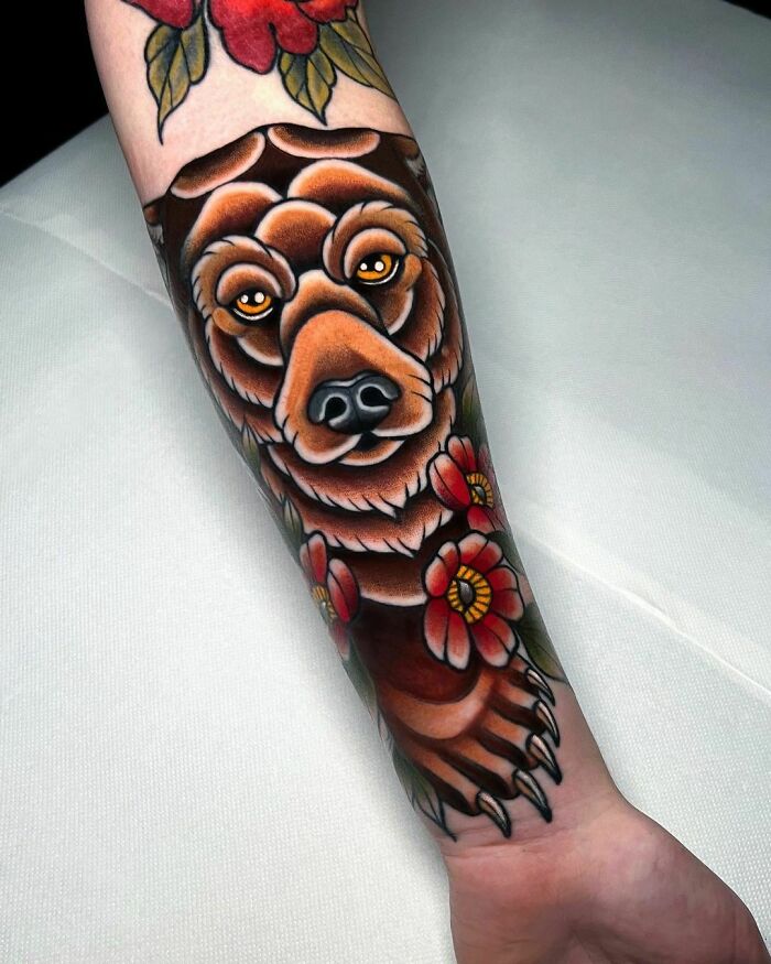 Cosy Bear Tattoo