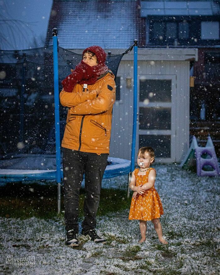 It Has Been Snowing! It’s Aster’s First Time Seeing Snow And She Got Very Excited Watching The Snowflakes Fall! Although In The End She Realised It’s Too Cold To Keep Playing In It. But She Still Loved It!