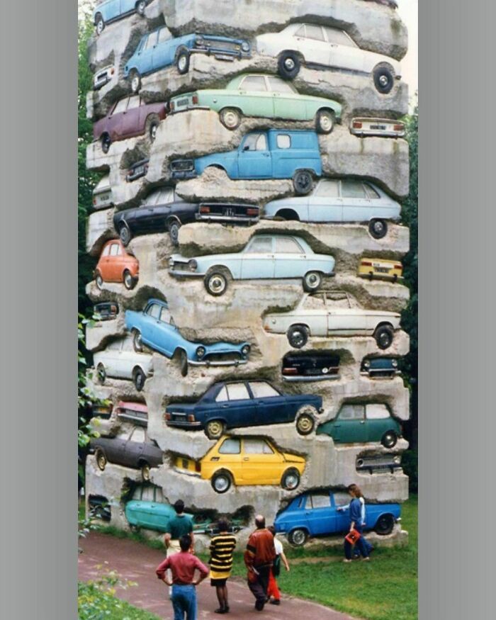 “Long Term Parking” Sculpture Created By Armand Pierre Fernandez In 1982