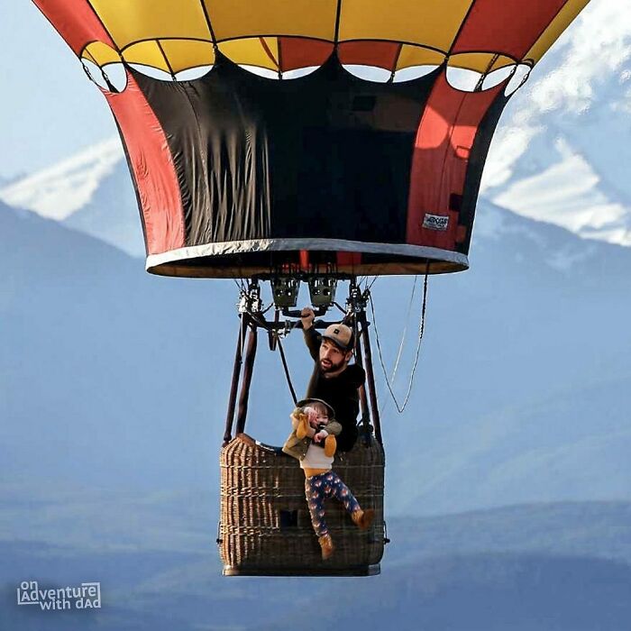 Alix Wanted To Go Outside For Some Fresh Air, So We Went On A Hot Air Balloon Ride