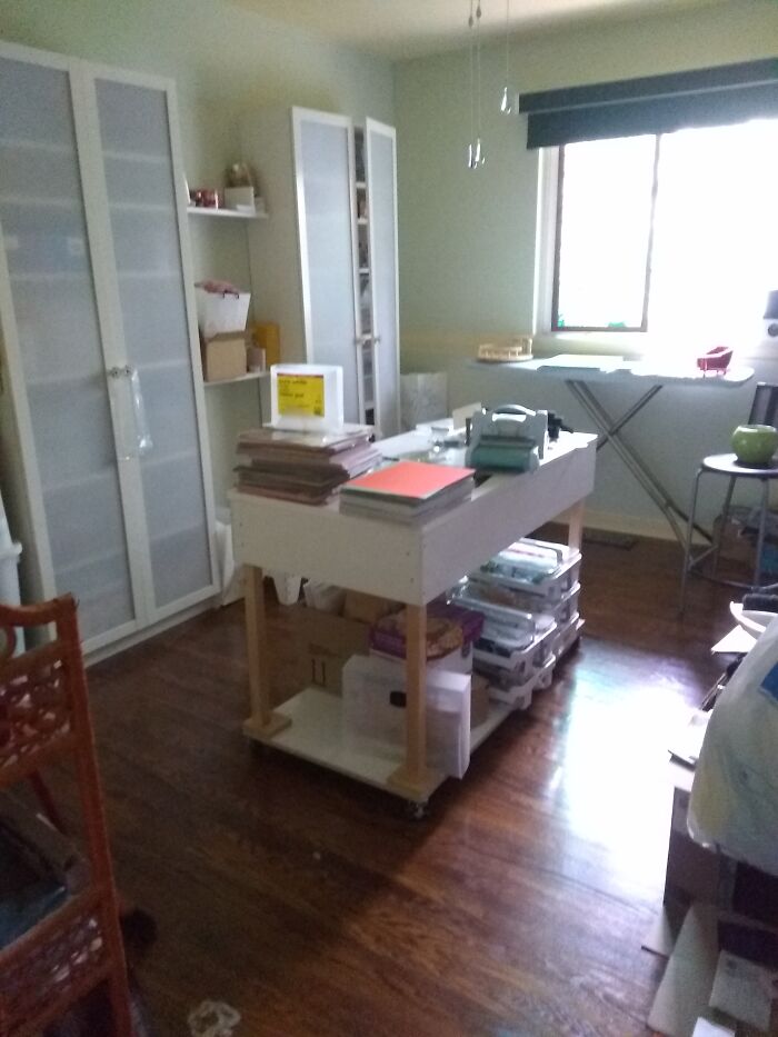 I Use My Ironing Board In My Craft Room; It's Getting More Uses There. It's Great For My Scoring Board And When I Make Multiple Cards At The Same Time