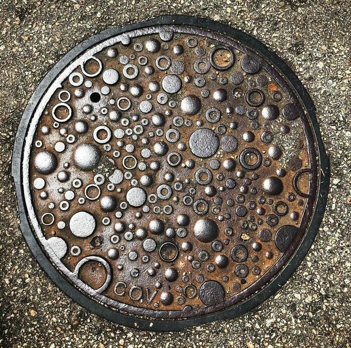 Picture Of One Of The Most Beautiful Manhole Covers I’ve Ever Seen. It’s Great That Whatever City Commissioned These Gave The Designer Such Artistic Freedom
