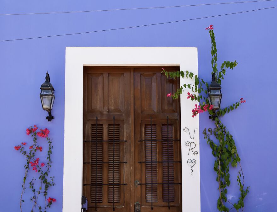 An Elegant Entryway In Merida, Mexico
