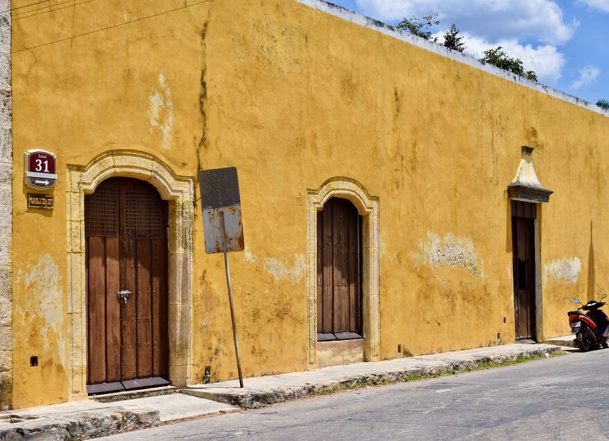 Wooden Doors In Izamal, Yucatan, Mexico