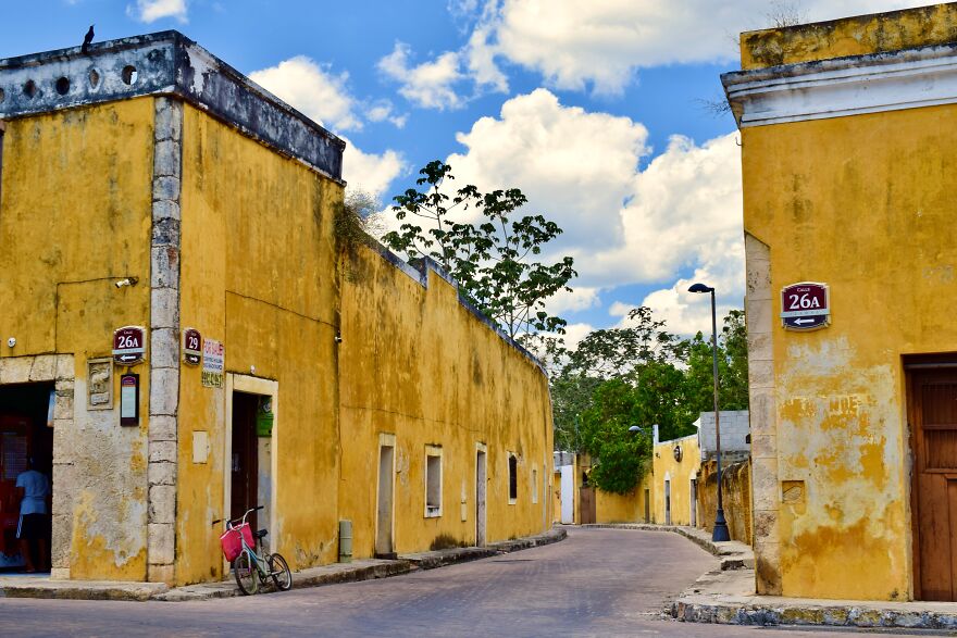 A Picturesque Street In Izamal, Yucatan, Mexico