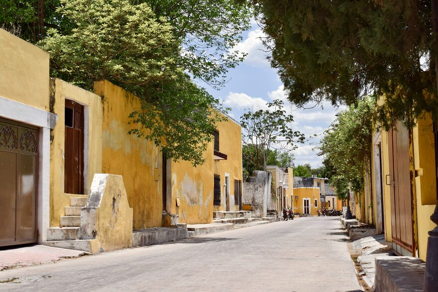 A Quaint Street In Izamal, Yucatan, Mexico