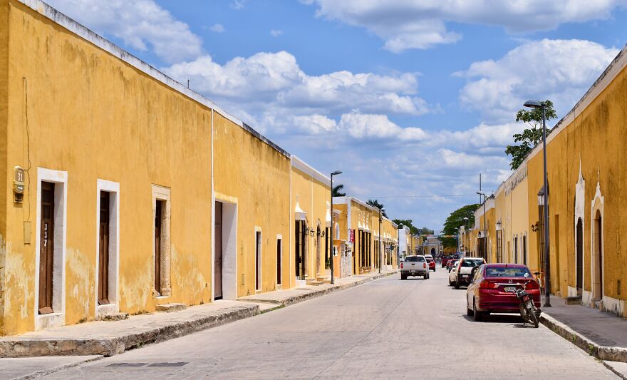 A Street In Izamal, Yucatan, Mexico