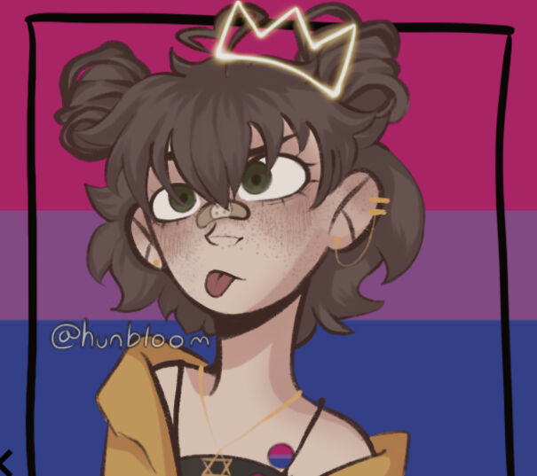 My Current Profile Picture (That’s Me! It Used To Be Another Picrew But When I Saw That Everyone Was Using Hunbloom (Which Was Also On Picrew) I Decided To Make My Own!