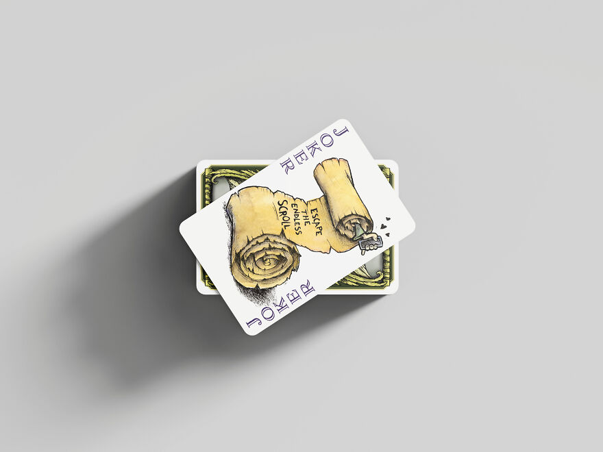 I Turned My Ink And Watercolor Paintings Of Fantasy Characters Into Playing Cards.