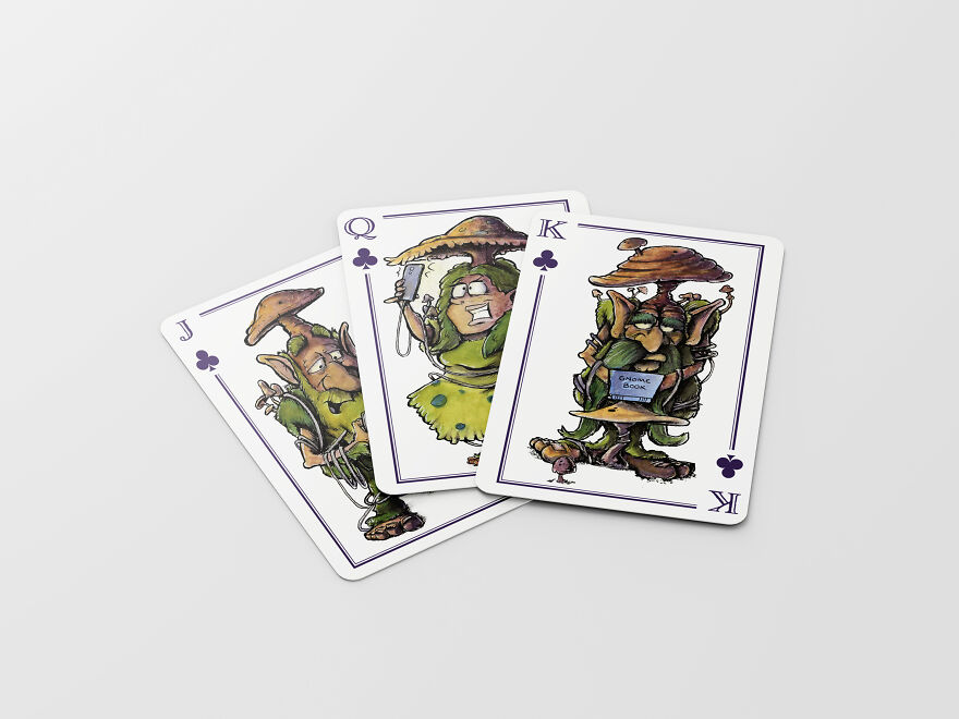 I Turned My Ink And Watercolor Paintings Of Fantasy Characters Into Playing Cards.