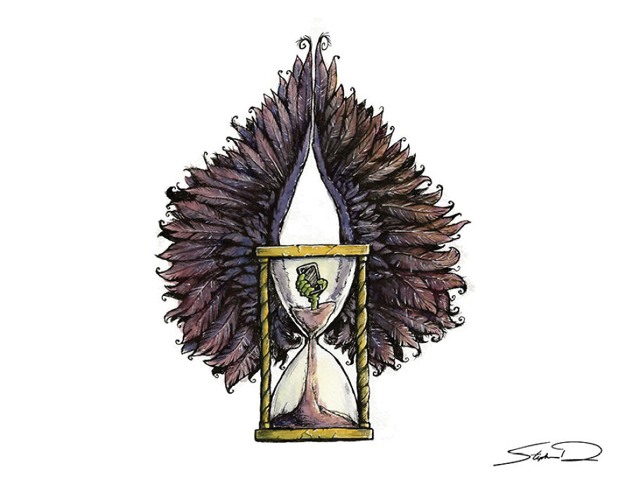 I Turned My Ink And Watercolor Paintings Of Fantasy Characters Into Playing Cards.