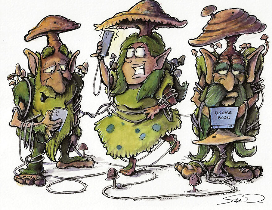 I Turned My Ink And Watercolor Paintings Of Fantasy Characters Into Playing Cards.