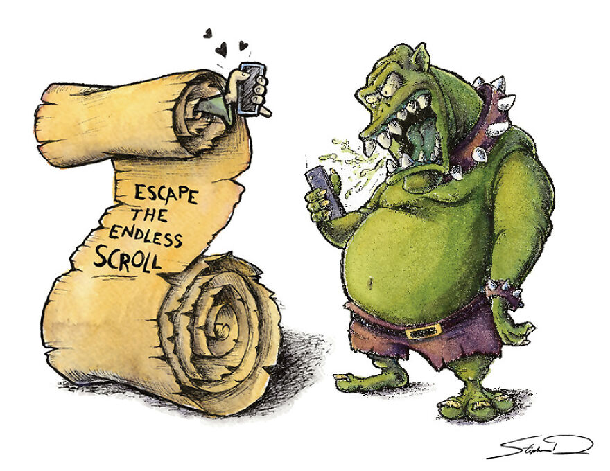 I Turned My Ink And Watercolor Paintings Of Fantasy Characters Into Playing Cards.