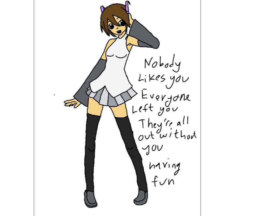 I Was Bored And Drew The Members Of Green Day Using A Hatsune Miku Base