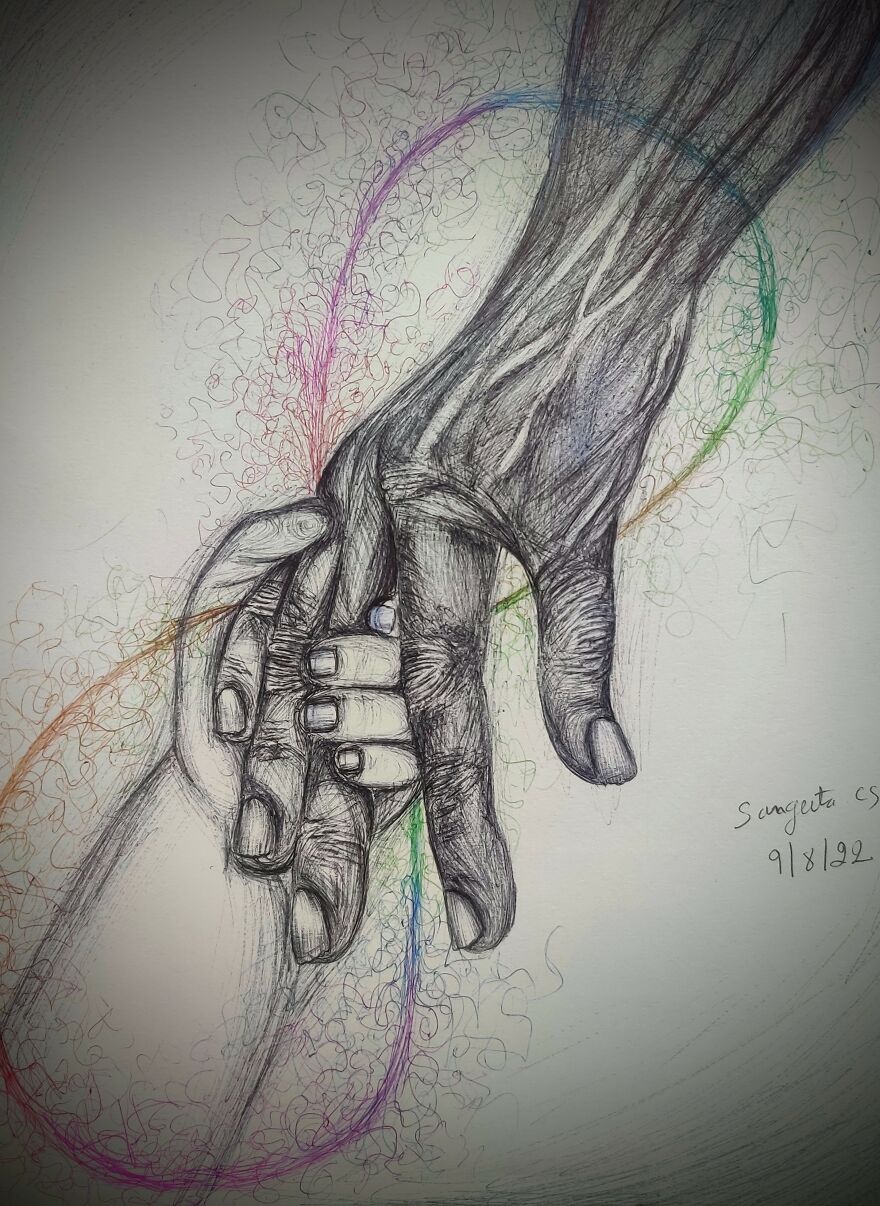 Amazing Pen Art By Sangeeta Cs (7 Pics) Amazing Pen Art By Sangeeta Cs (7 Pics)