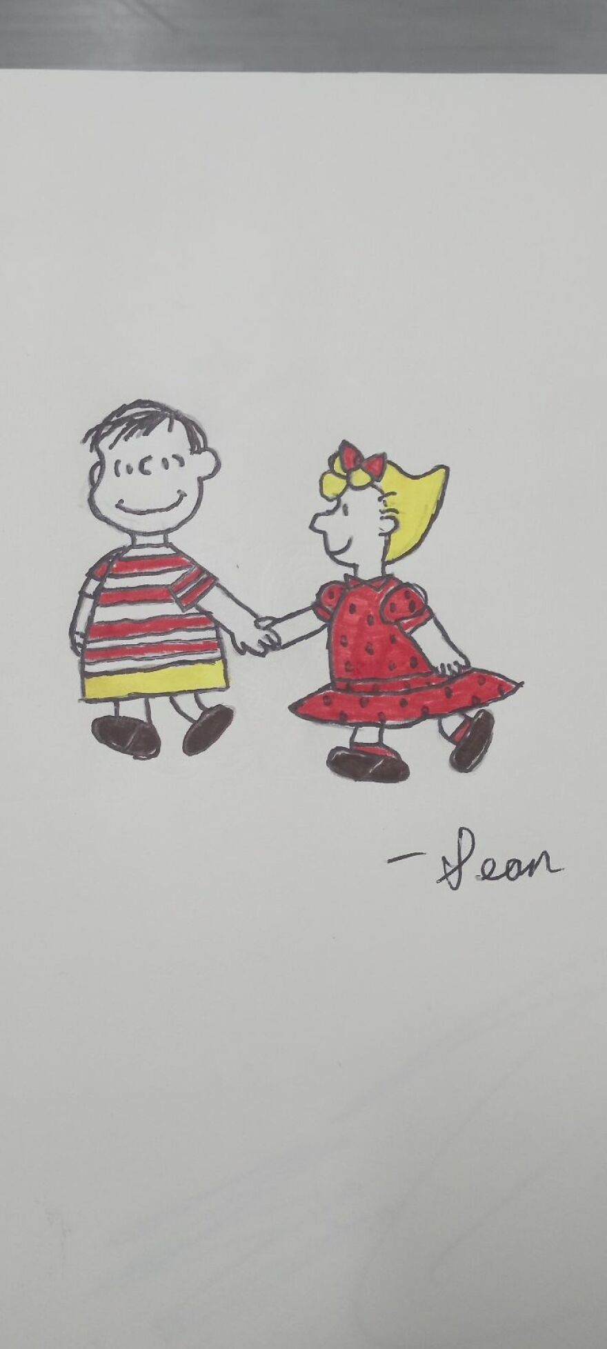 I Drew Characters From Charlie Brown