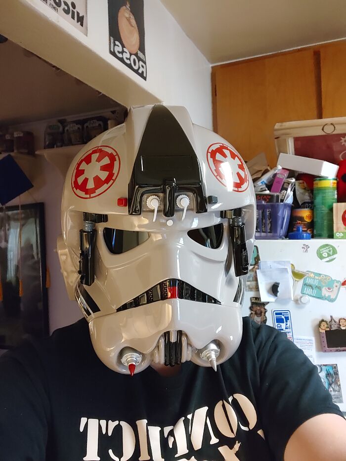 My New At-At Driver Helmet. I'm Going To Make The Entire Costume As Well