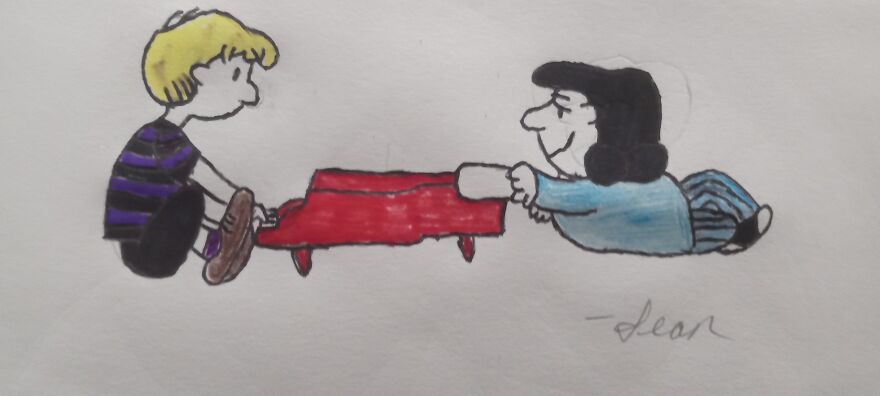 I Drew Characters From Charlie Brown