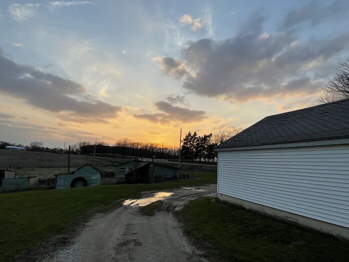 Sunset At My Grandparent’s Farm