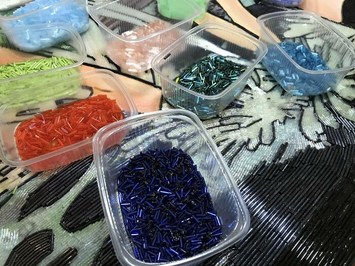 To Make The Paintings “Alive” I Cover Them With Glass Beads (17 Pics) To Make The Paintings “Alive” I Cover Them With Glass Beads (17 Pics)