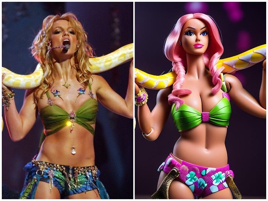 Amazon Doll Britney With A Python