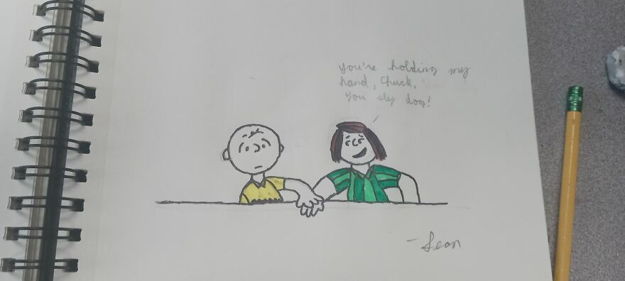 I Drew Characters From Charlie Brown
