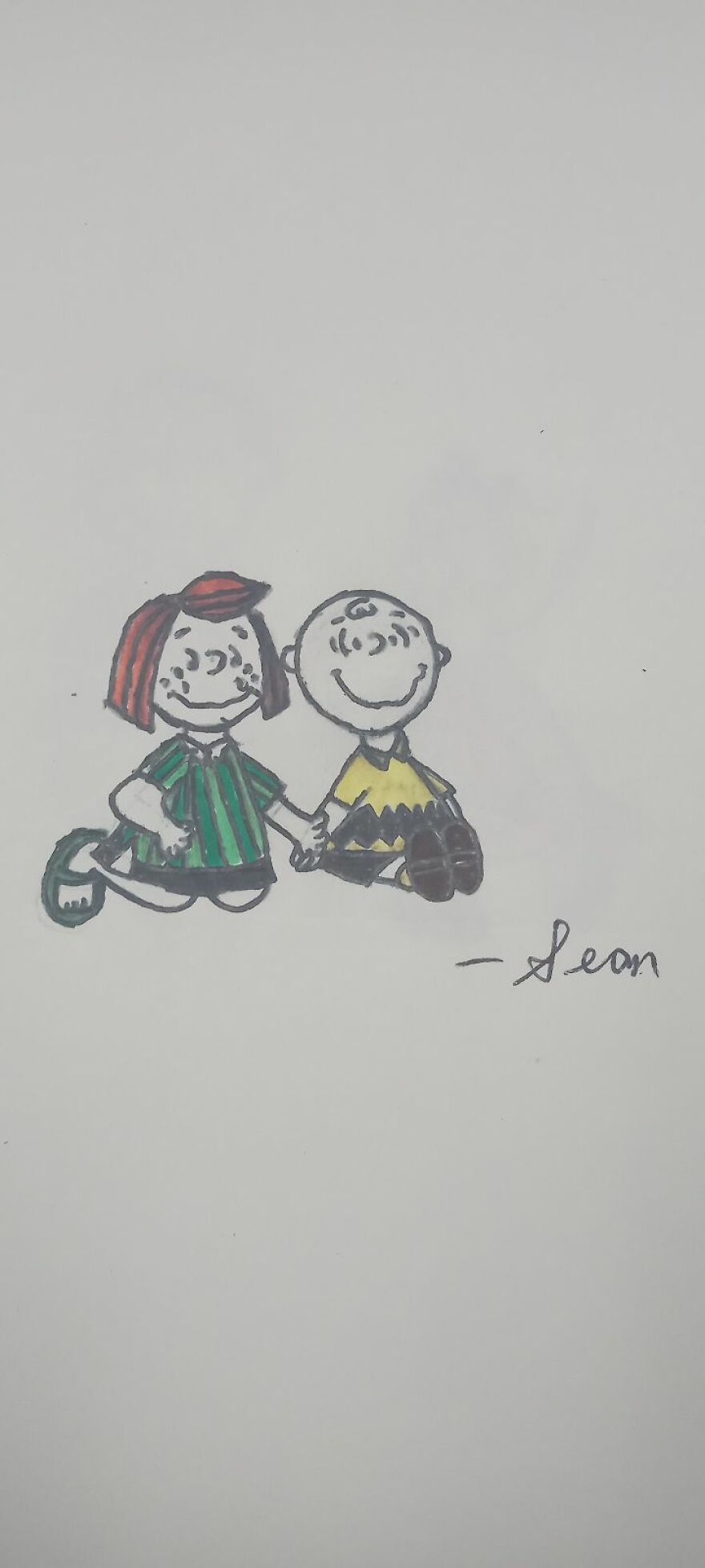 I Drew Characters From Charlie Brown