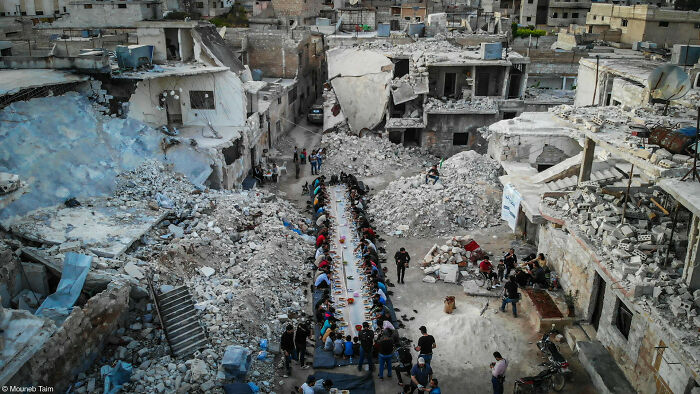 1st Place, Politics Of Food: Ramadan Meals Among The Ruins In Idlib, Syria By Mouneb Taim (Netherlands)