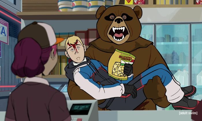 Scene from "The Venture Brothers" cartoon