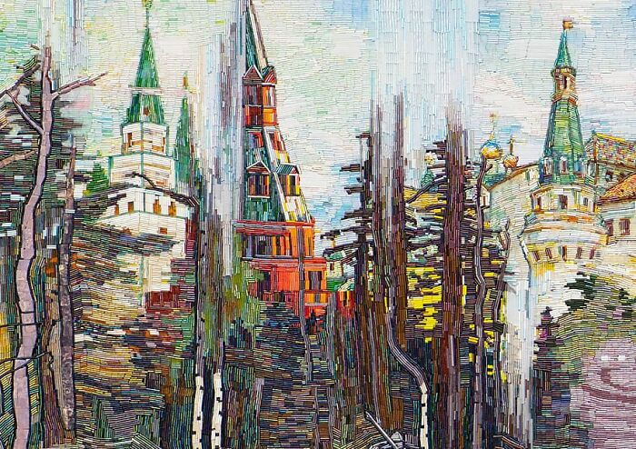 To Make The Paintings “Alive” I Cover Them With Glass Beads (17 Pics) To Make The Paintings “Alive” I Cover Them With Glass Beads (17 Pics)