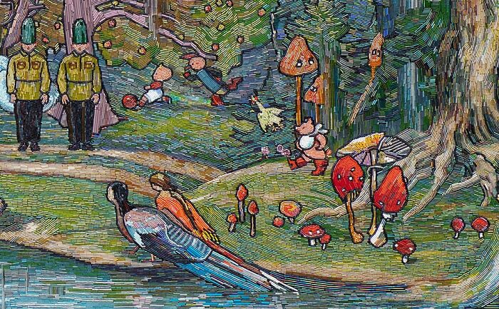 To Make The Paintings “Alive” I Cover Them With Glass Beads (17 Pics) To Make The Paintings “Alive” I Cover Them With Glass Beads (17 Pics)